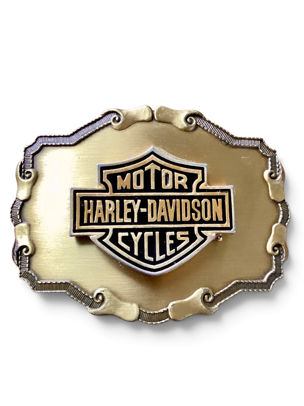 Vintage 1978 Harley-Davidson Gold Belt Buckle Raintree